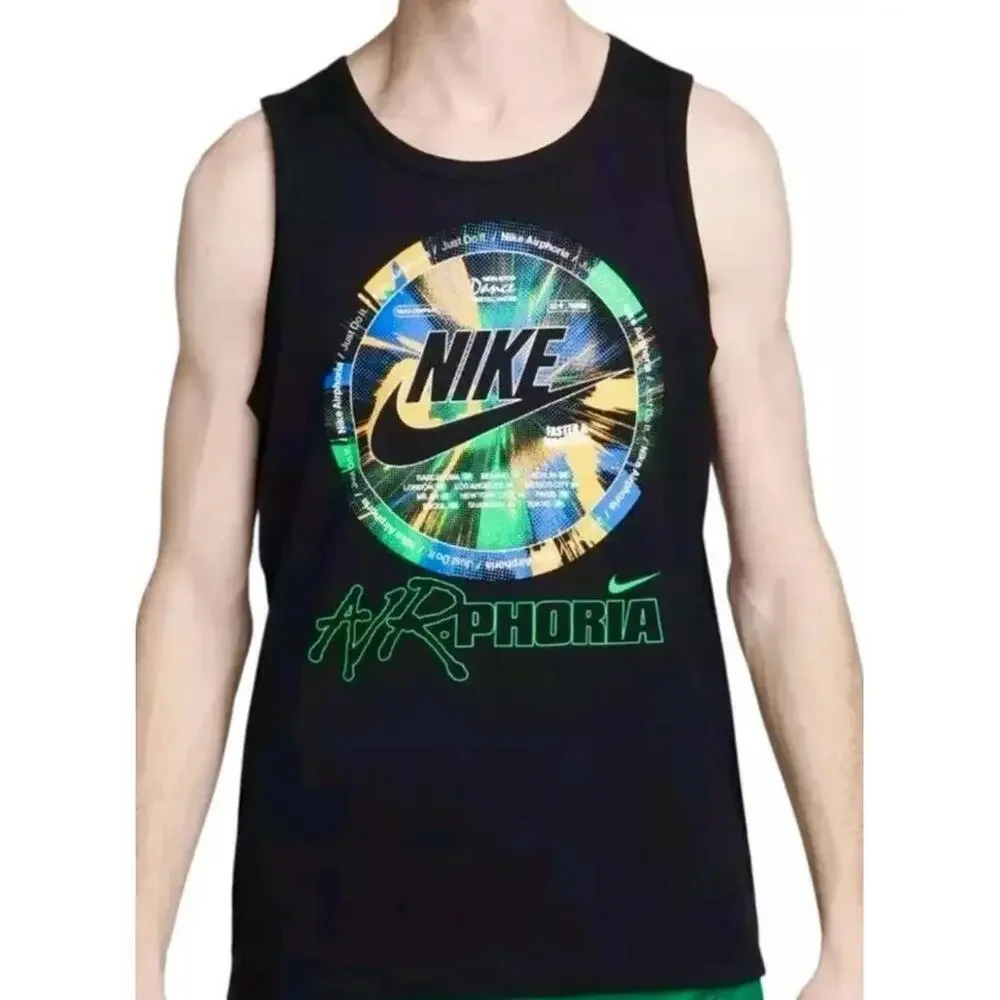 The Nike Tee AirPhoria Tank Top Men's Dance Just Do It Sz M FV3726-010 T-shirt